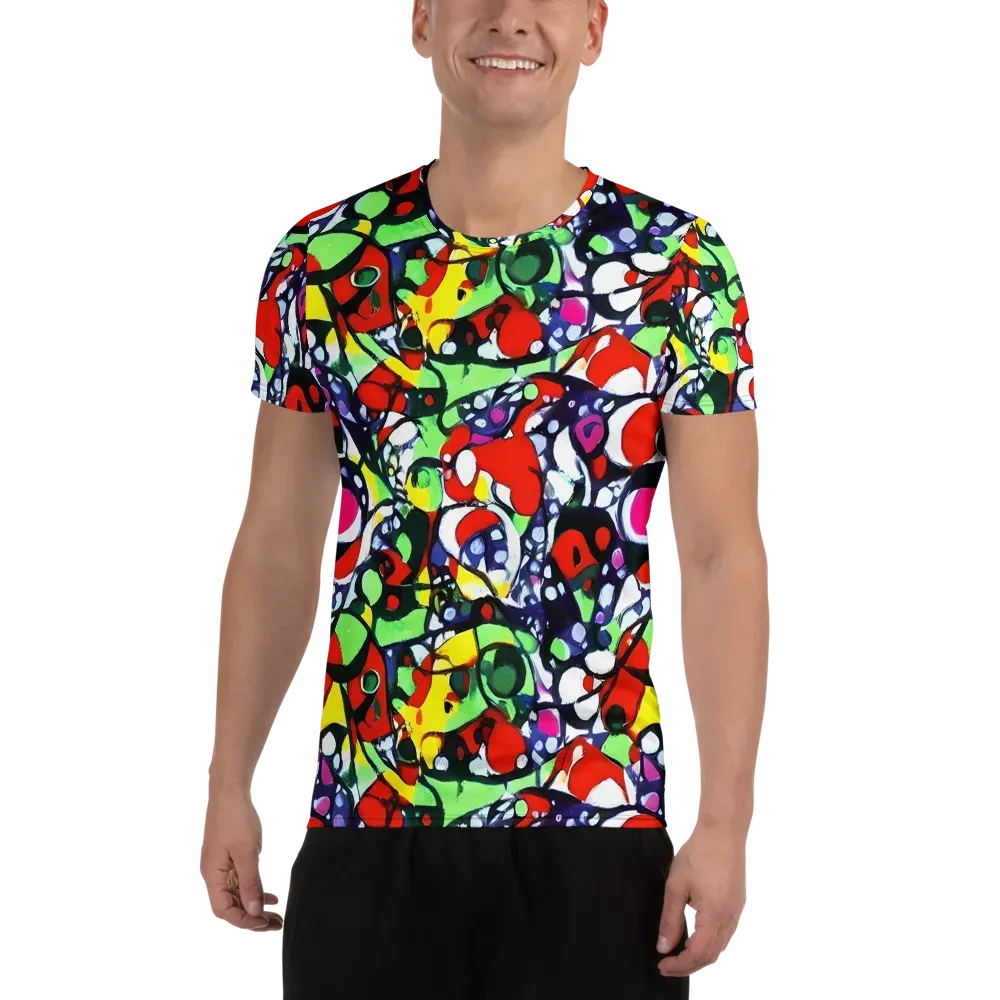 Kaleidoscope Crush on Men's Athletic T-Shirt — Front