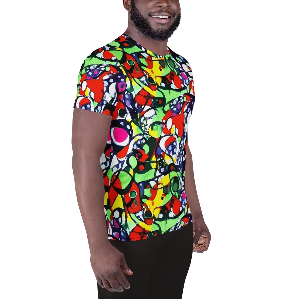 Kaleidoscope Crush on Men's Athletic T-Shirt — Right