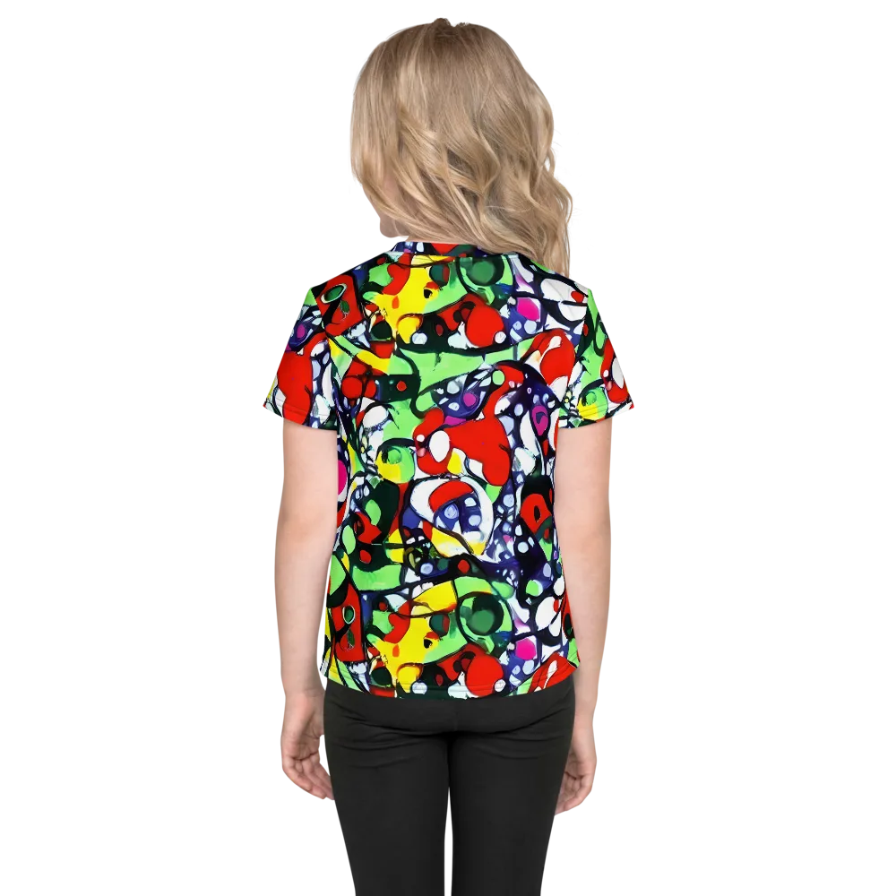 Kaleidoscope Crush on Kids Crew Neck T-Shirt — Back