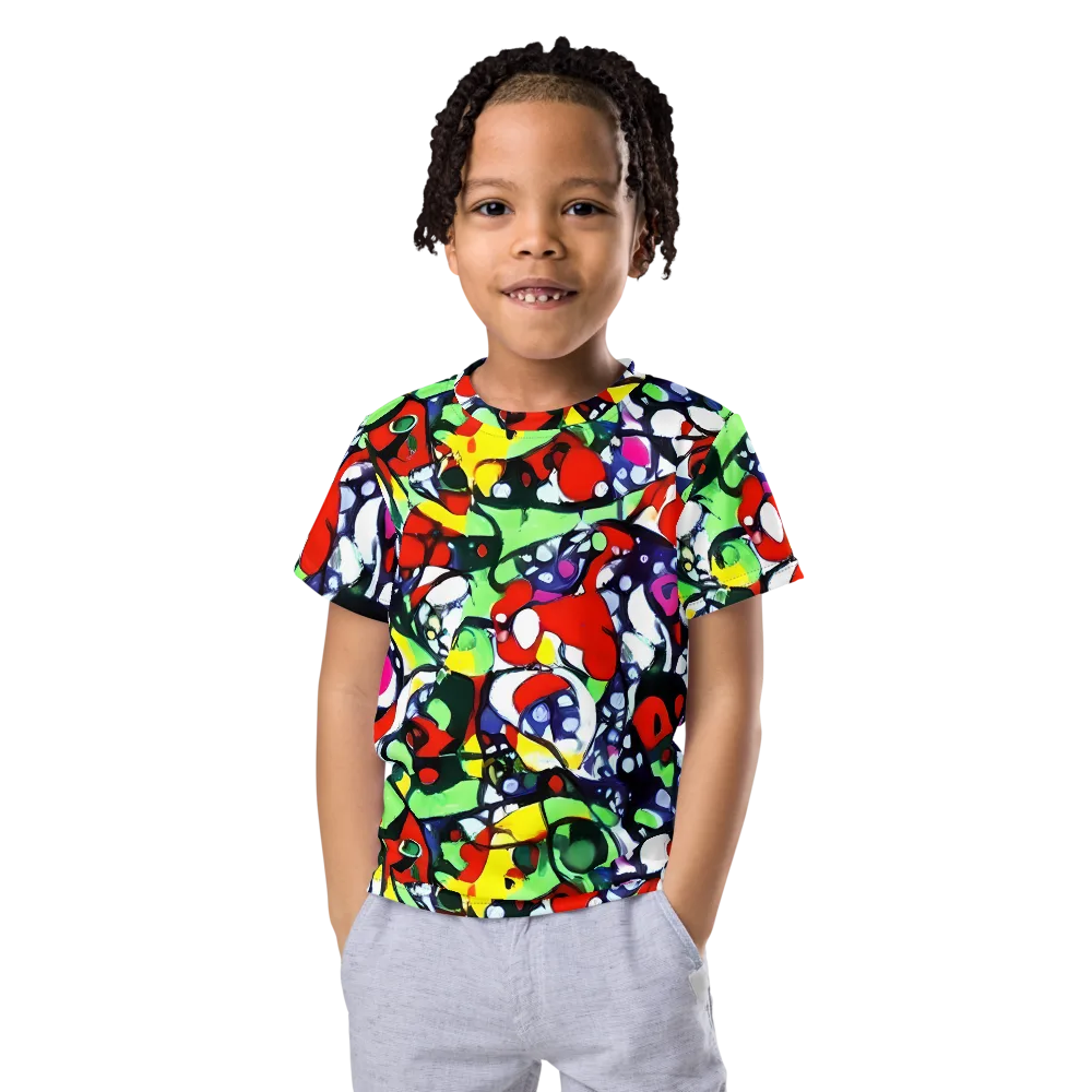 Kaleidoscope Crush on Kids Crew Neck T-Shirt — Front