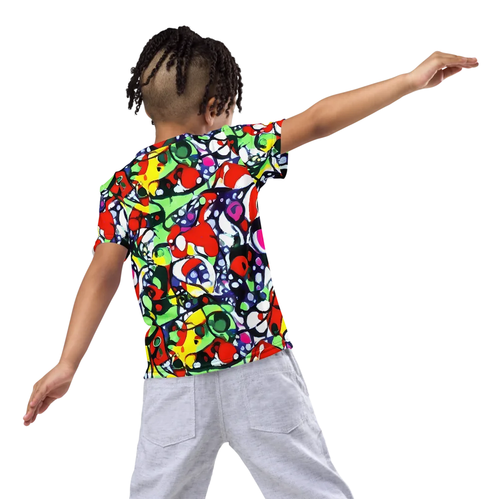 Kaleidoscope Crush on Kids Crew Neck T-Shirt — Back