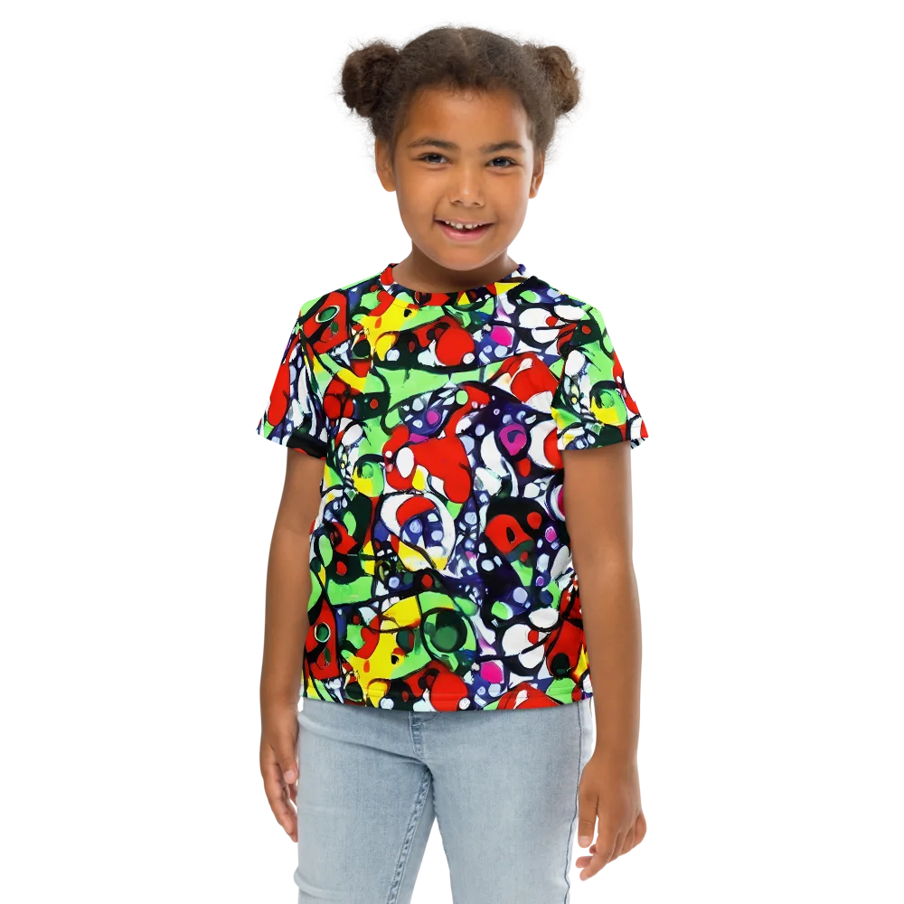 Kaleidoscope Crush on Kids Crew Neck T-Shirt — Front