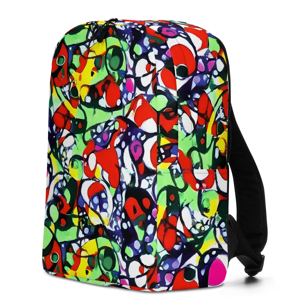 Kaleidoscope Crush on Minimalist Backpack — Left