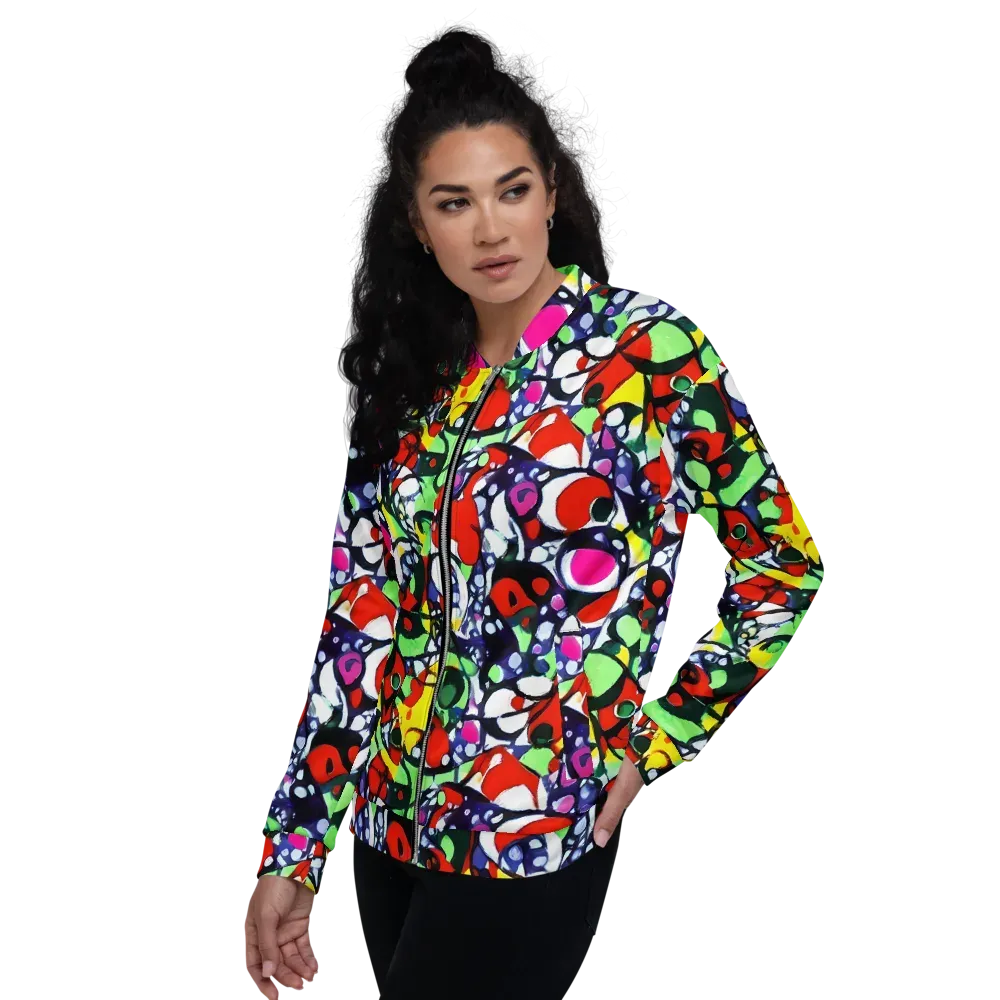 Kaleidoscope Crush on Bomber Jacket — Left