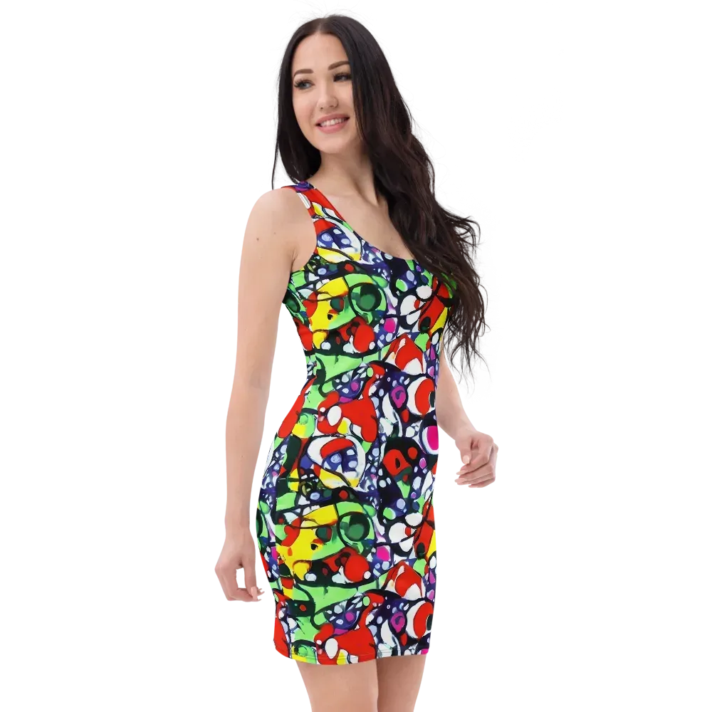 Kaleidoscope Crush on Bodycon Dress — Right Front