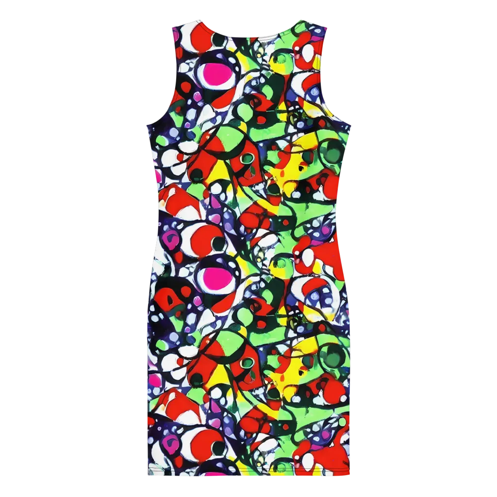 Kaleidoscope Crush on Bodycon Dress — Back