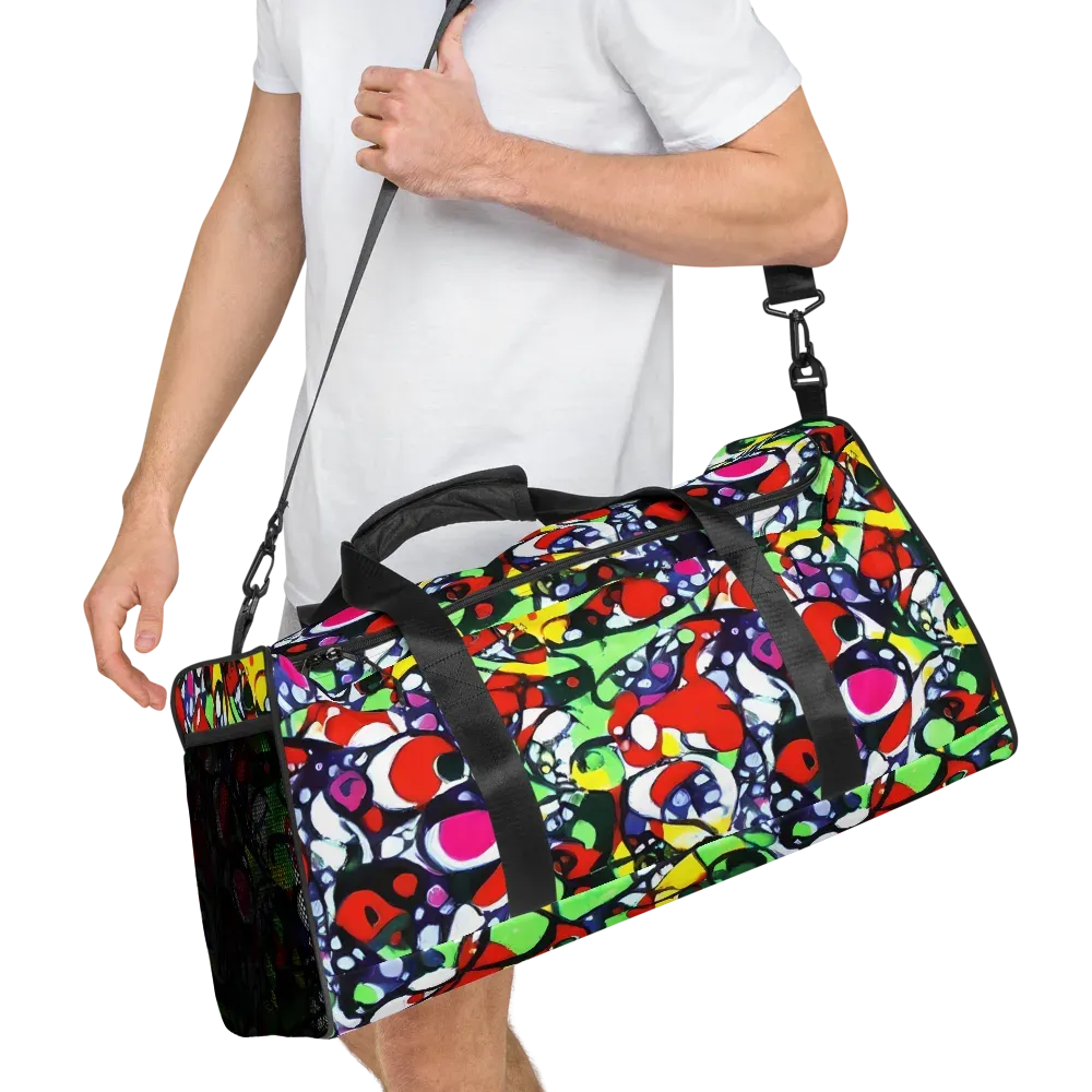 Kaleidoscope Crush on Duffle Bag — Right Front