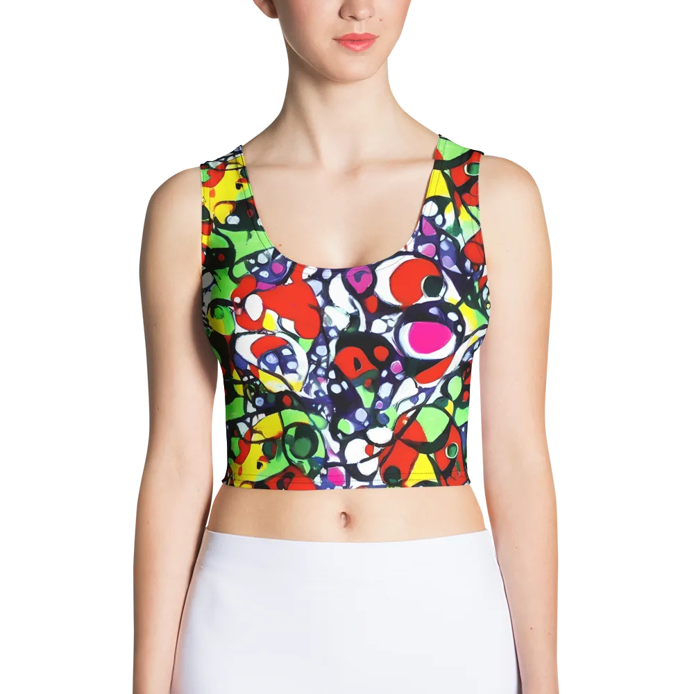 Kaleidoscope Crush on Crop Top — Front