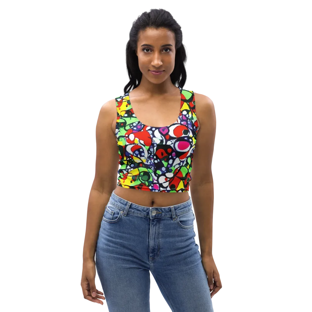 Kaleidoscope Crush on Crop Top — Front