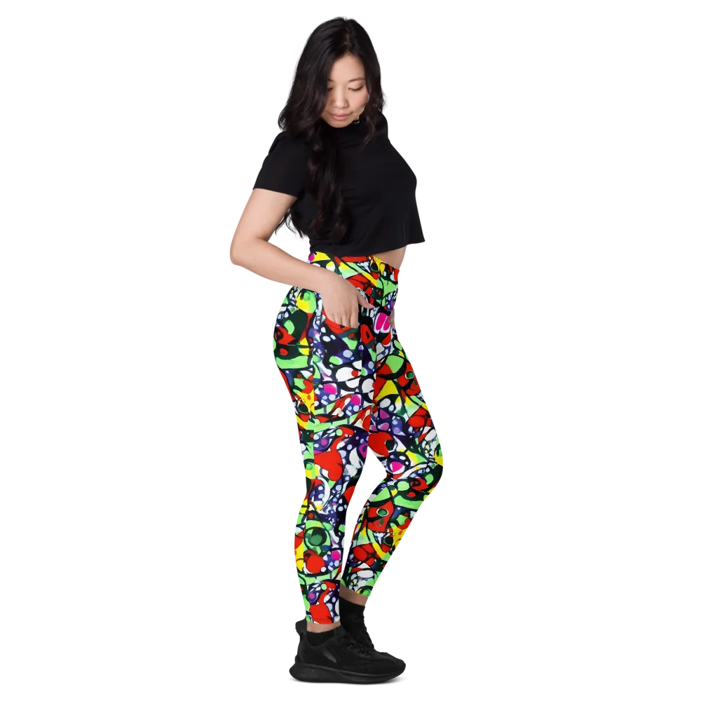 Kaleidoscope Crush on Leggings with Pockets — Right