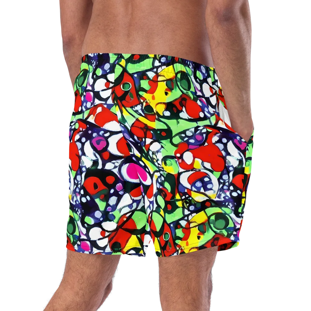 Kaleidoscope Crush on Swim Trunks — Right Back