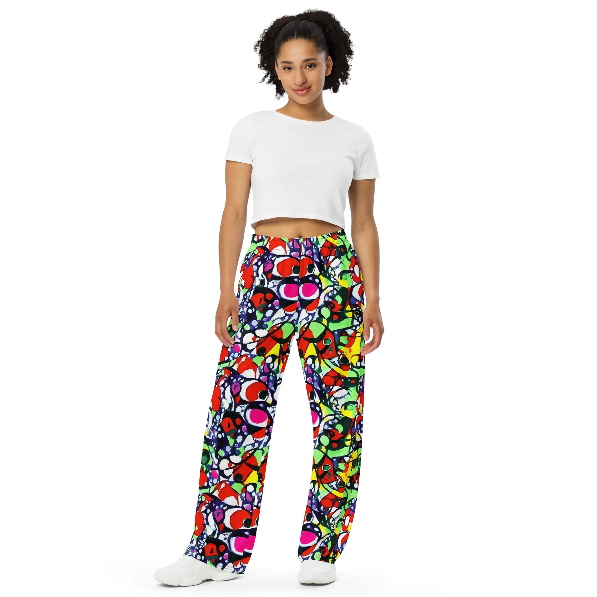Kaleidoscope Crush on Wide-Leg Pants — Front