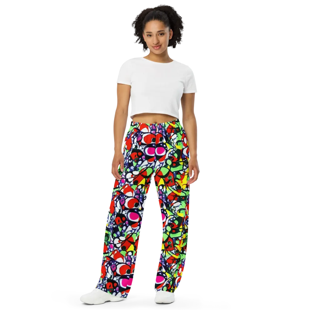 Kaleidoscope Crush on Wide-Leg Pants — Front