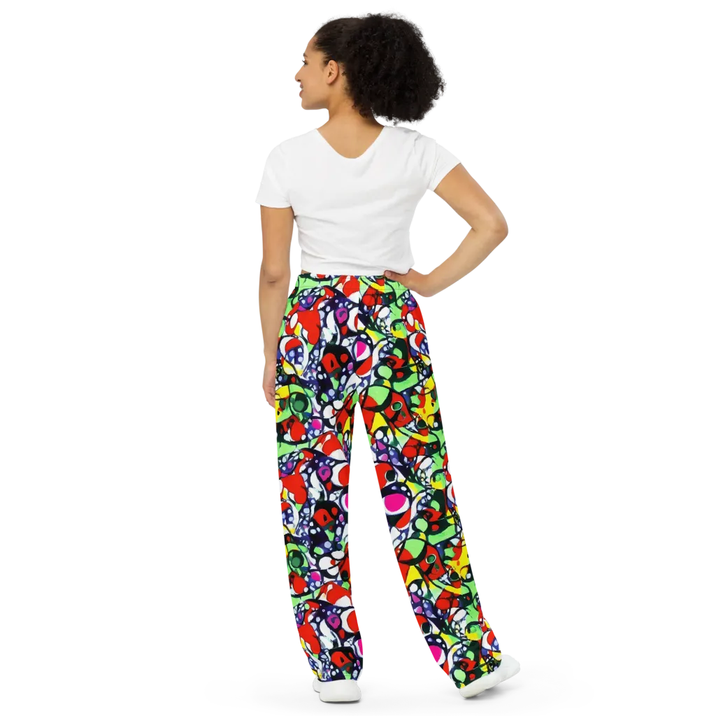 Kaleidoscope Crush on Wide-Leg Pants — Back