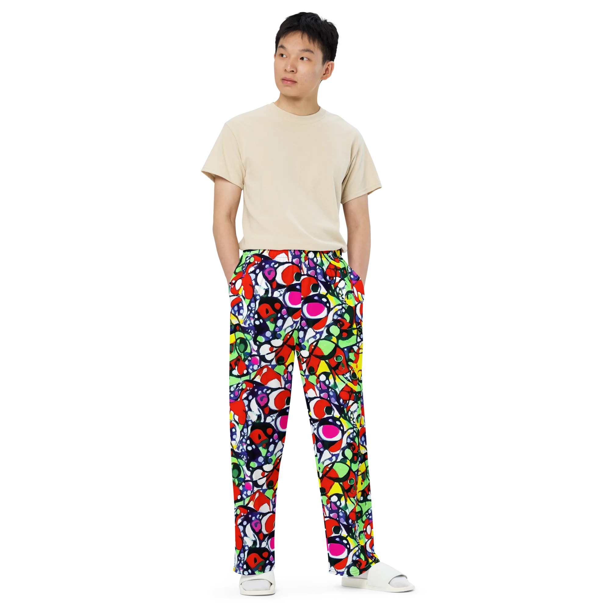 Kaleidoscope Crush on Wide-Leg Pants — Front