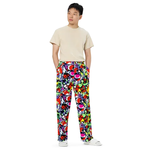Kaleidoscope Crush on a Wide-Leg Pants