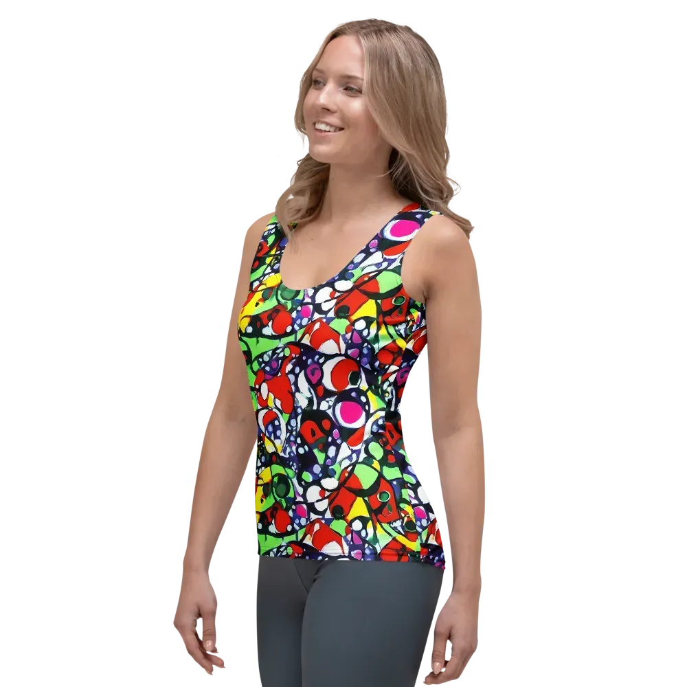 Kaleidoscope Crush on Women's Tank Top — Left Front