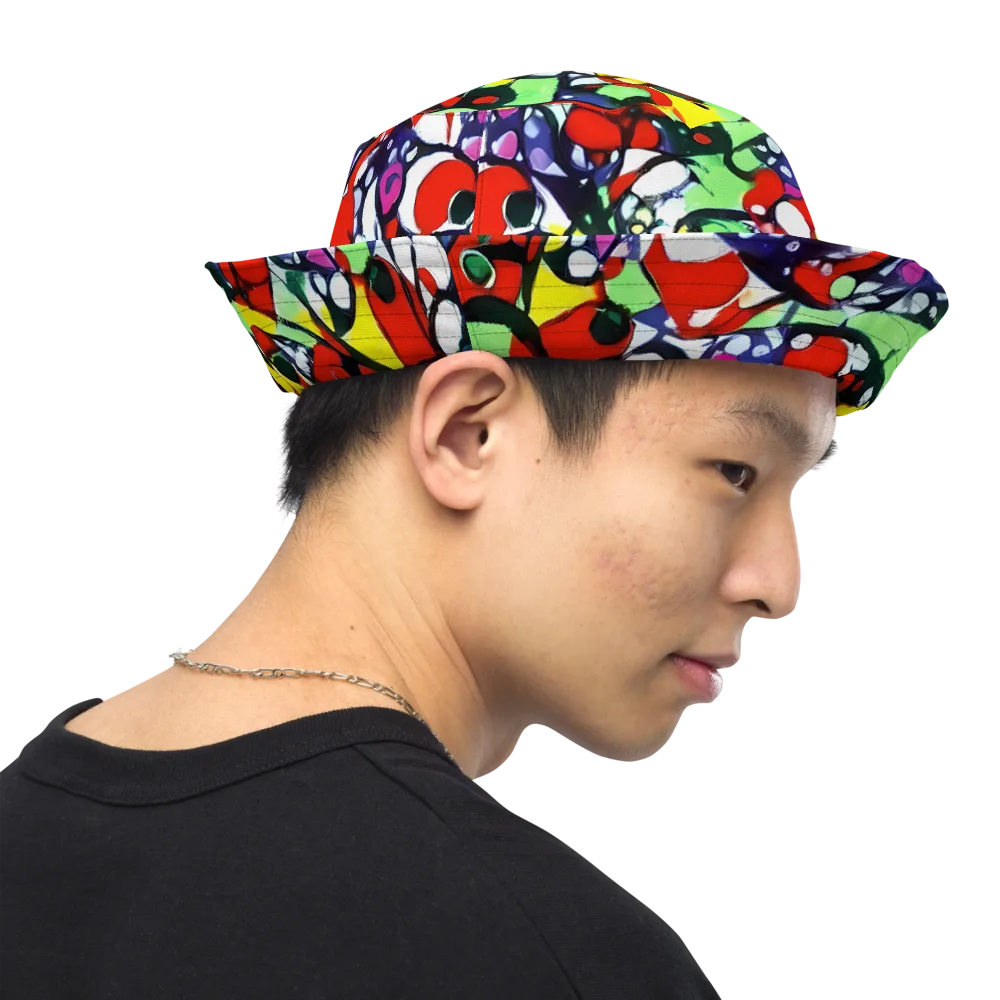 Kaleidoscope Crush on Reversible Bucket Hat — Right Outside