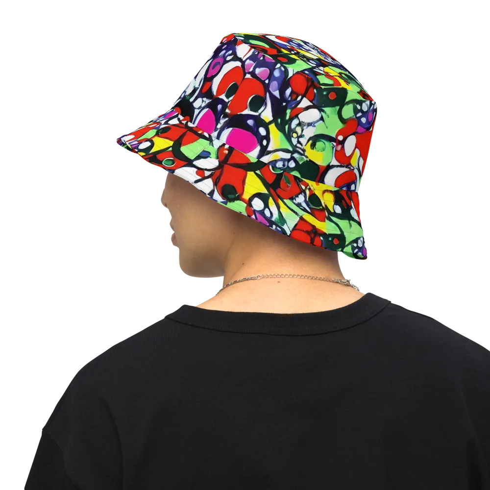 Kaleidoscope Crush on Reversible Bucket Hat — Back Inside
