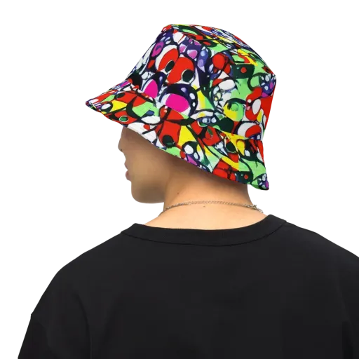 Kaleidoscope Crush on a Reversible Bucket Hat