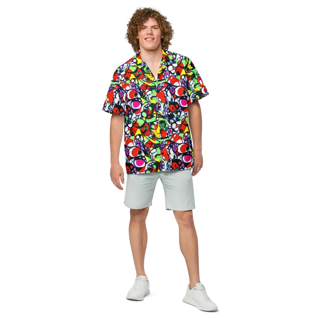 Kaleidoscope Crush on Button Shirt — Front