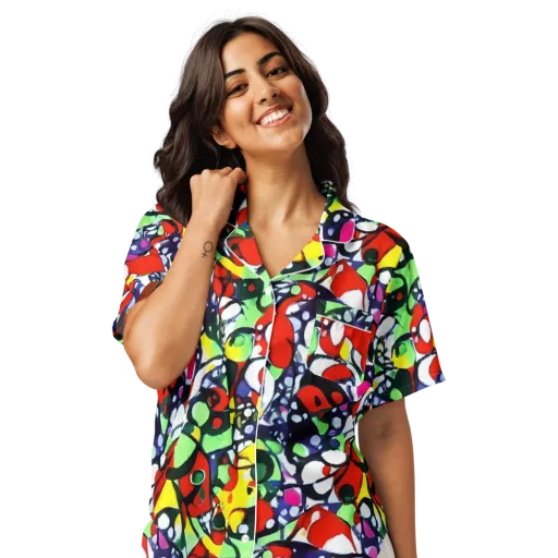 Kaleidoscope Crush on a Women's Short Sleeve Pajama Top