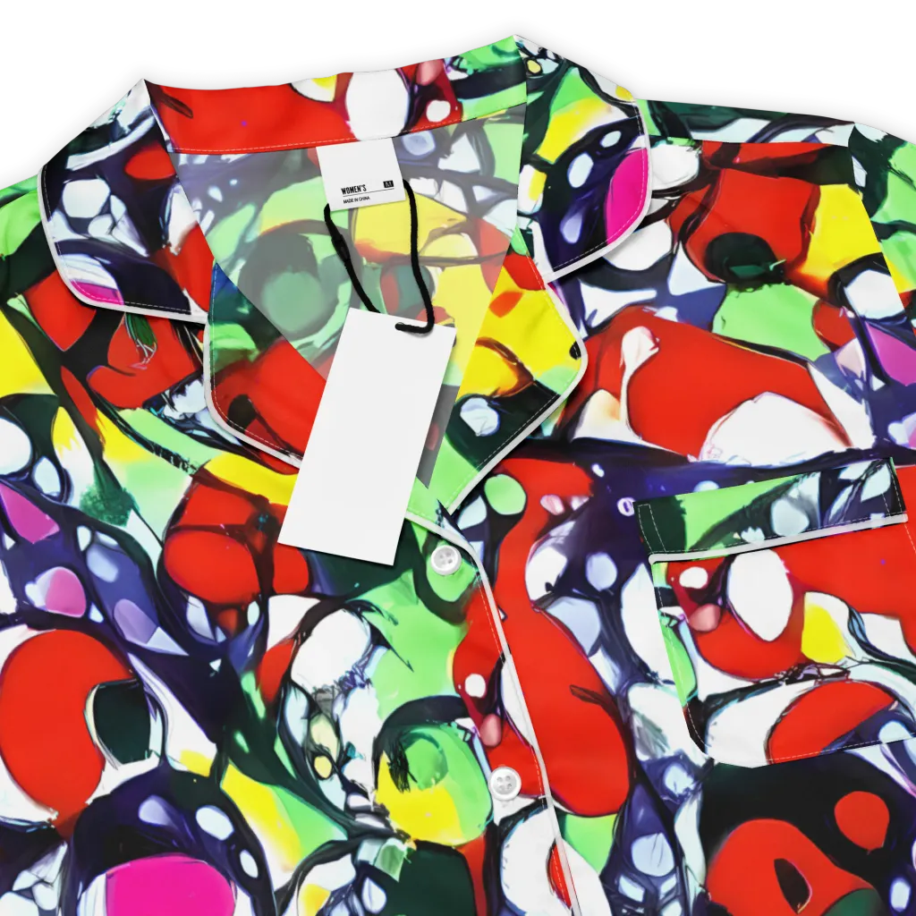 Kaleidoscope Crush on Women's Short Sleeve Pajama Top — Product details