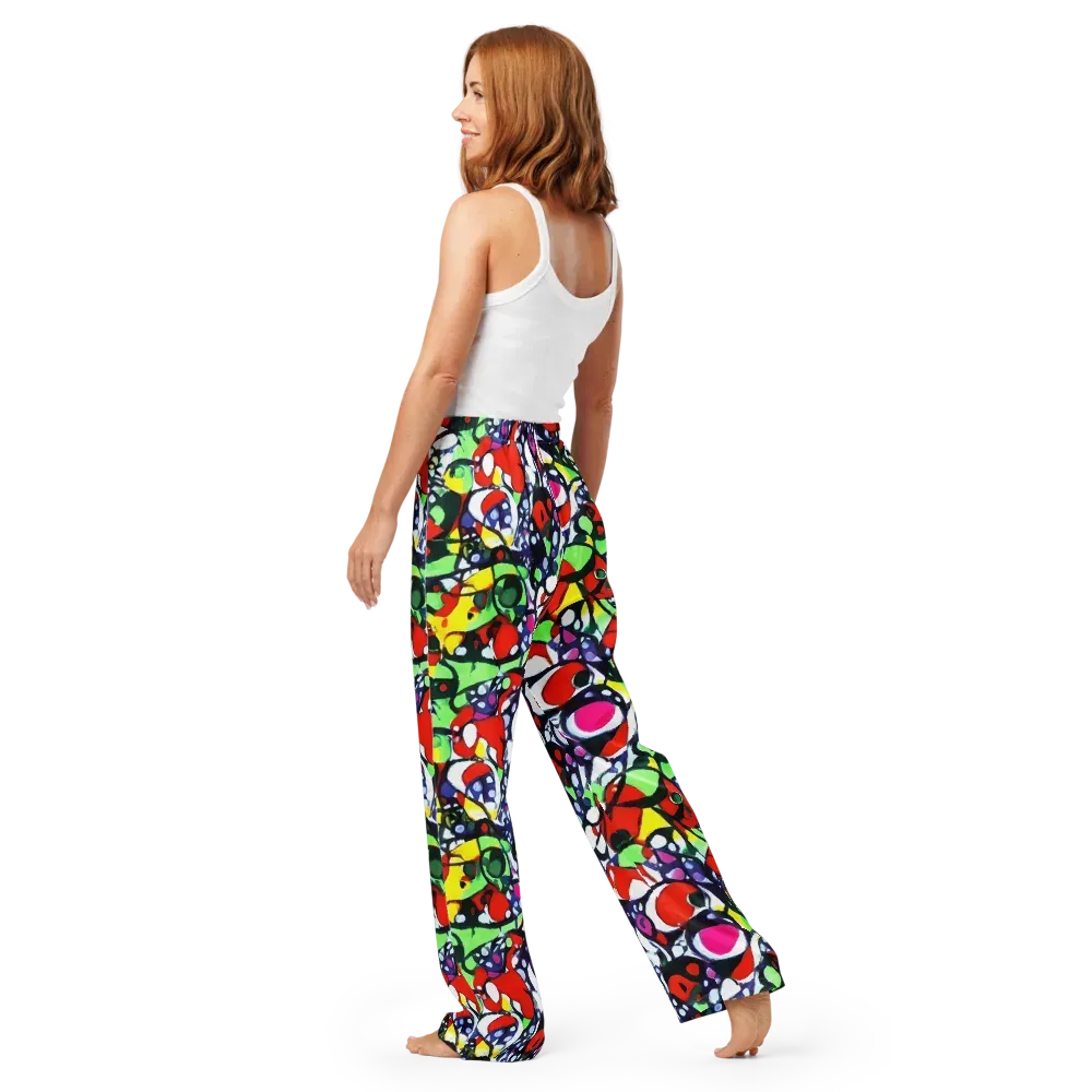 Kaleidoscope Crush on Women's Pajama Pants — Back