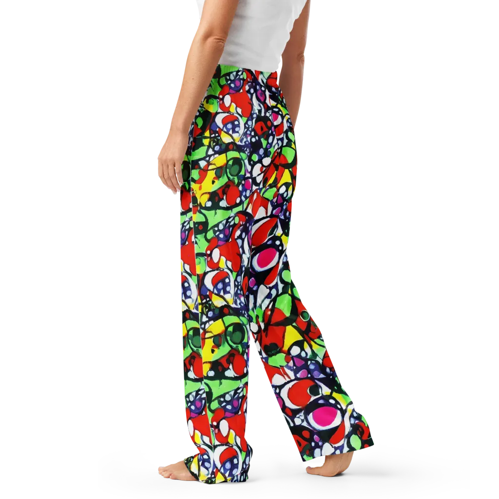 Kaleidoscope Crush on Women's Pajama Pants — Left