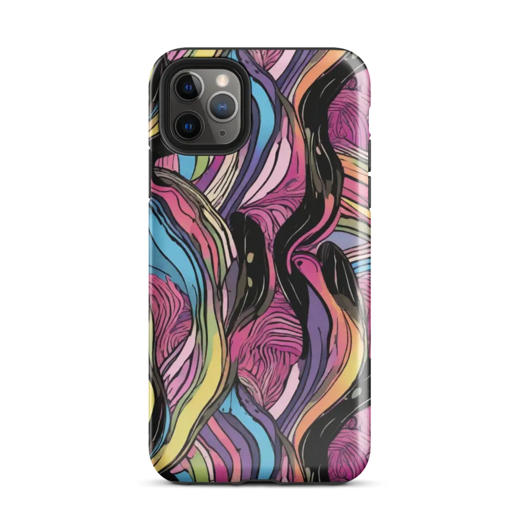 Violet Ribbons on Tough Case for iPhone® — Front