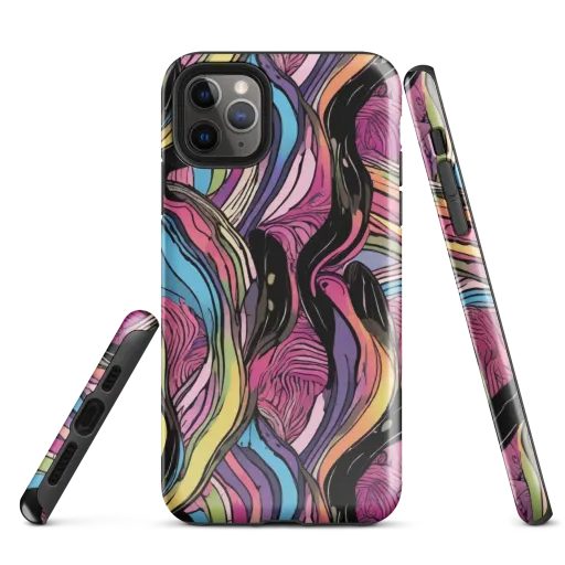 Violet Ribbons on a Tough Case for iPhone®
