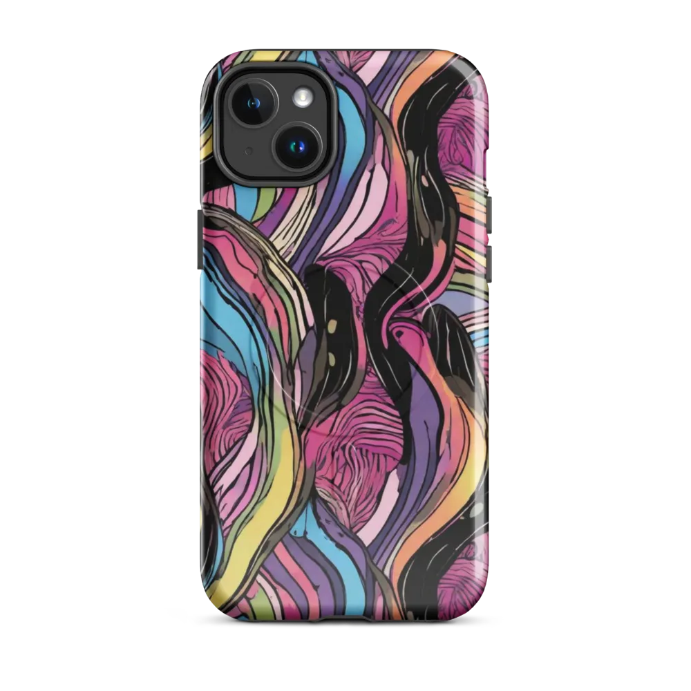 Violet Ribbons on MagSafe Tough Case for iPhone® — Front