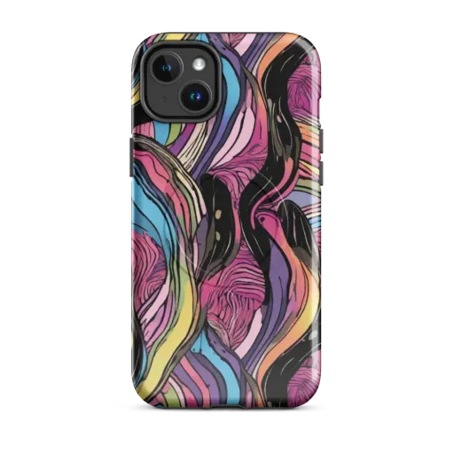Violet Ribbons on a MagSafe Tough Case for iPhone®
