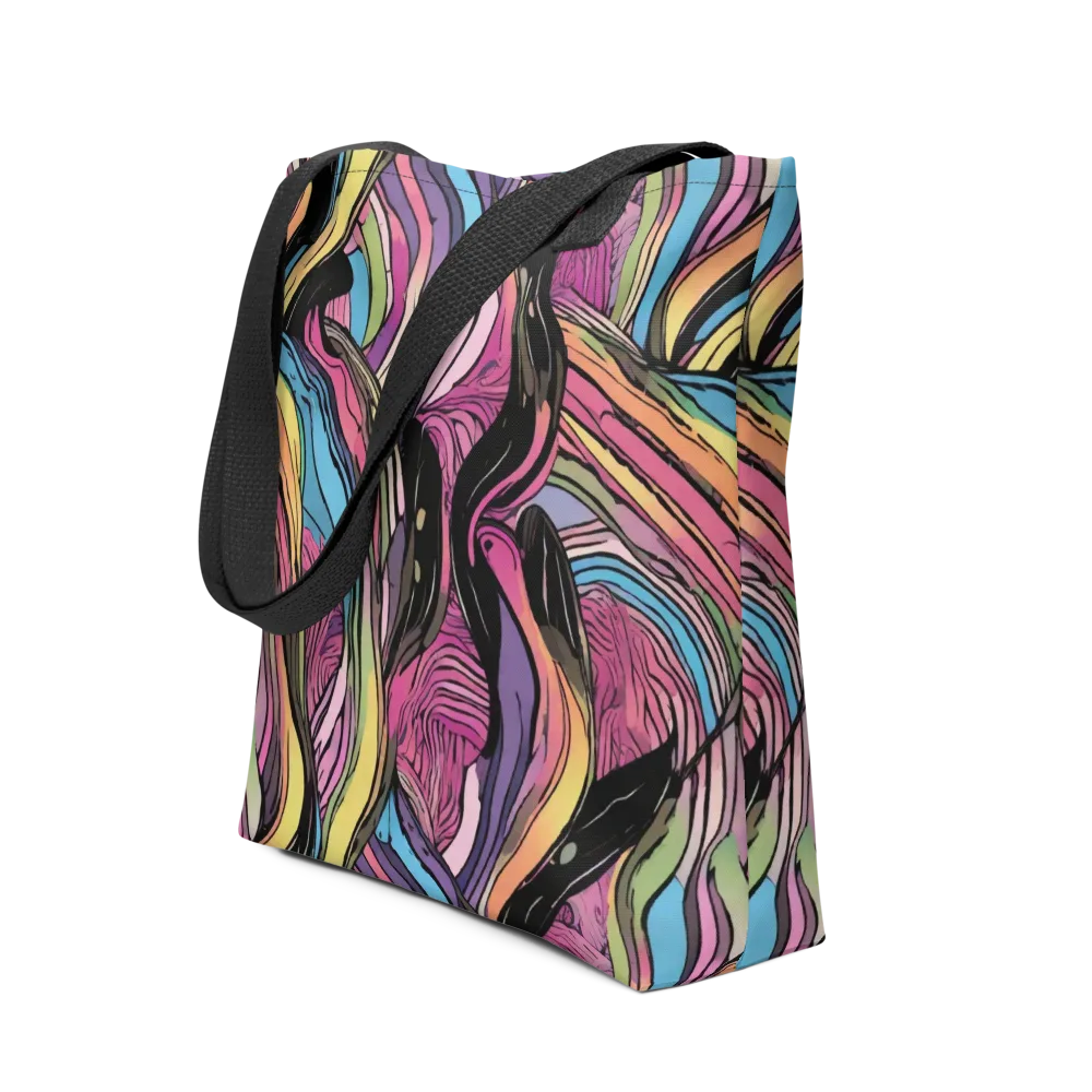 Violet Ribbons on Tote Bag — Front