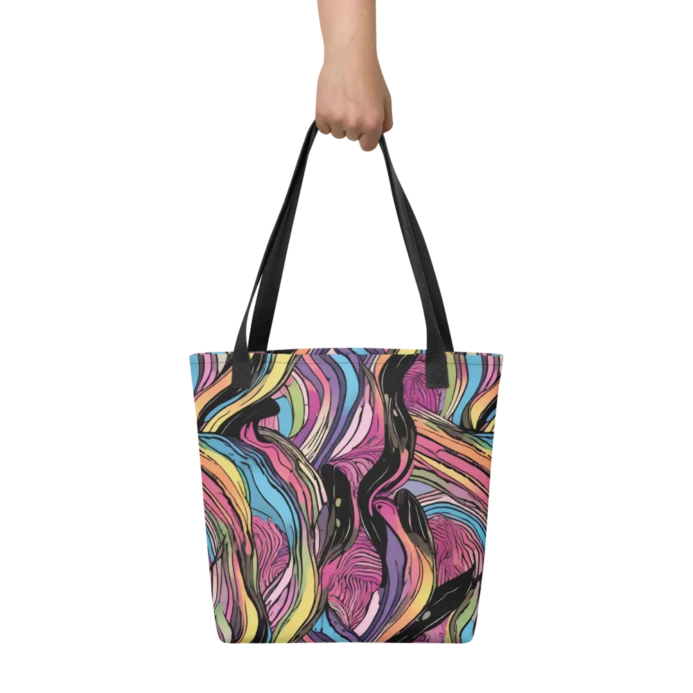 Violet Ribbons on Tote Bag — Front