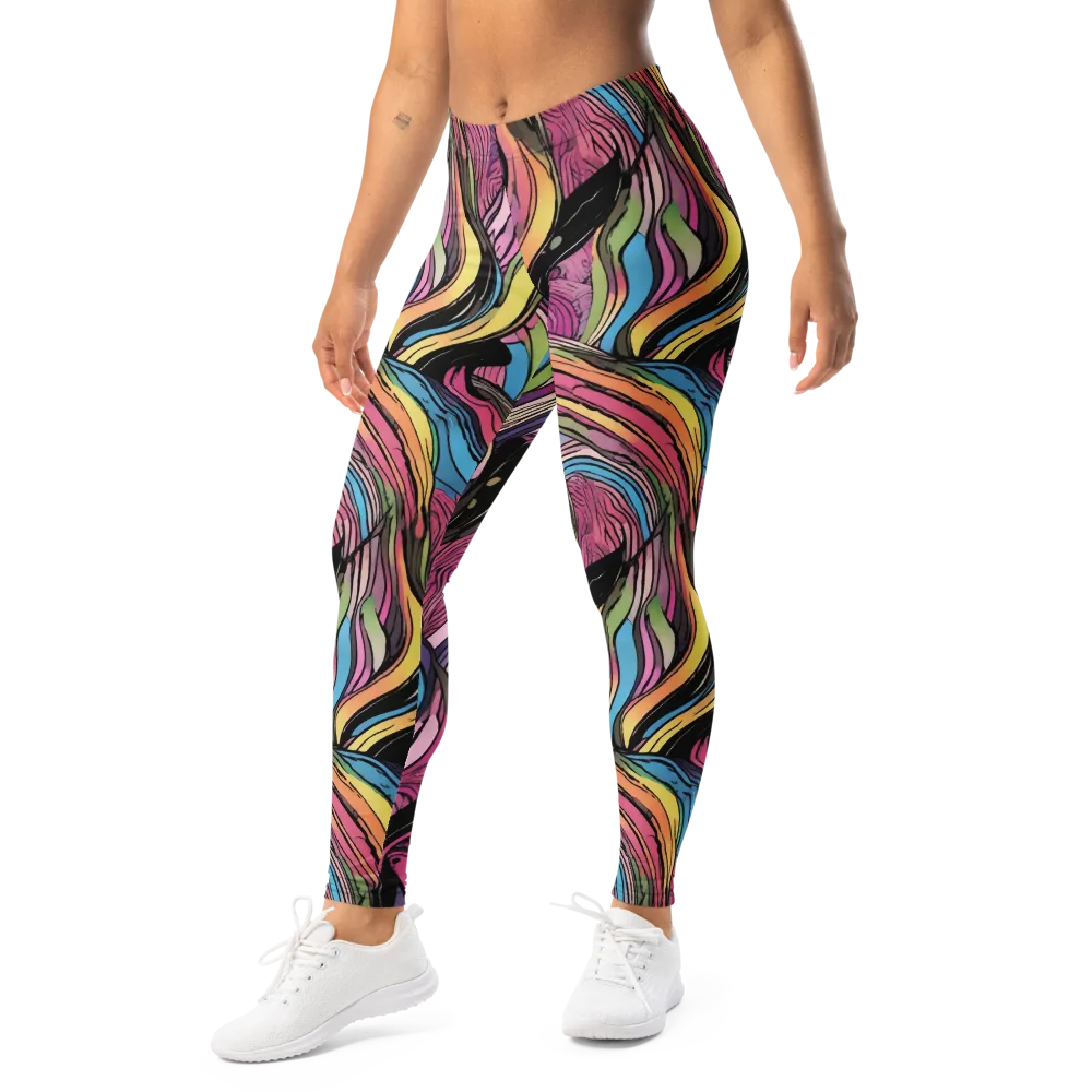 Violet Ribbons on Leggings — Left Front