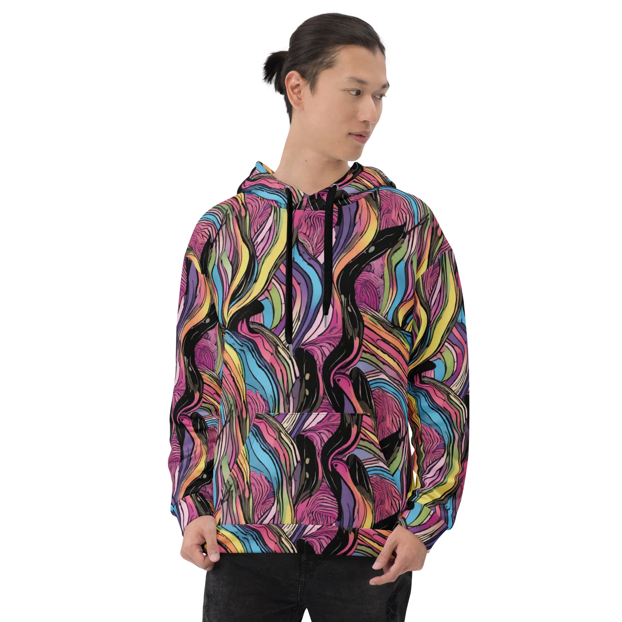 Violet Ribbons on Hoodie — Front
