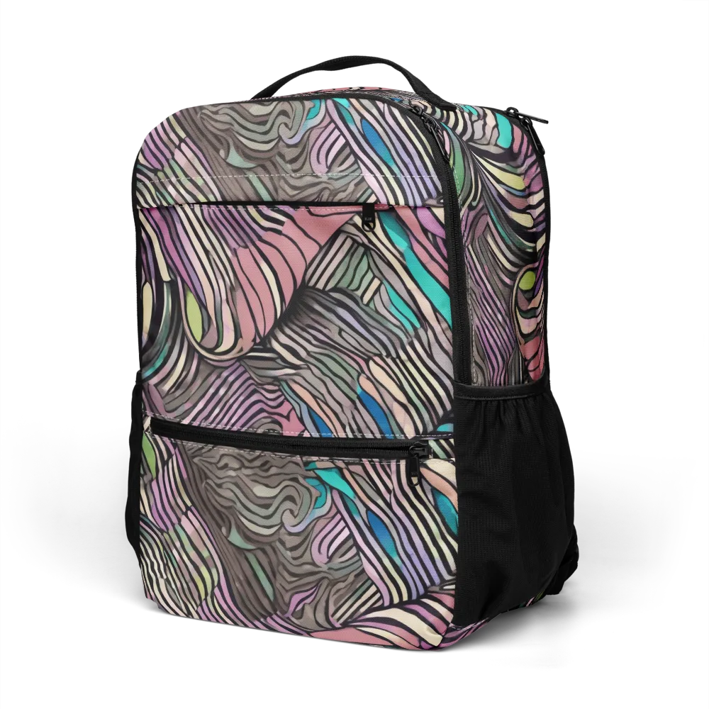 Striated Reverie on Utility Backpack — Left Front