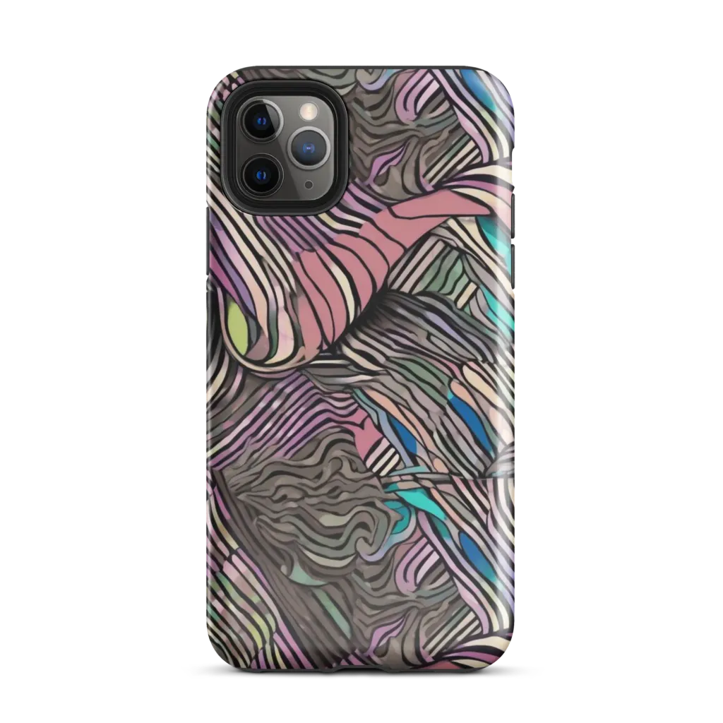 Striated Reverie on Tough Case for iPhone® — Front