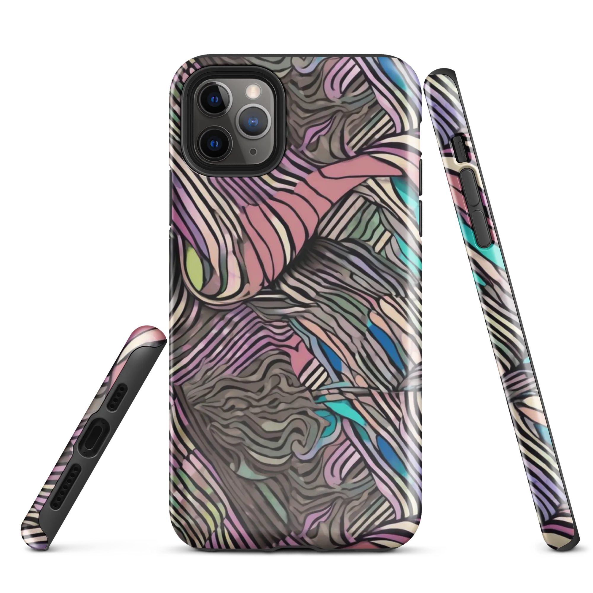 Striated Reverie on Tough Case for iPhone® — Front