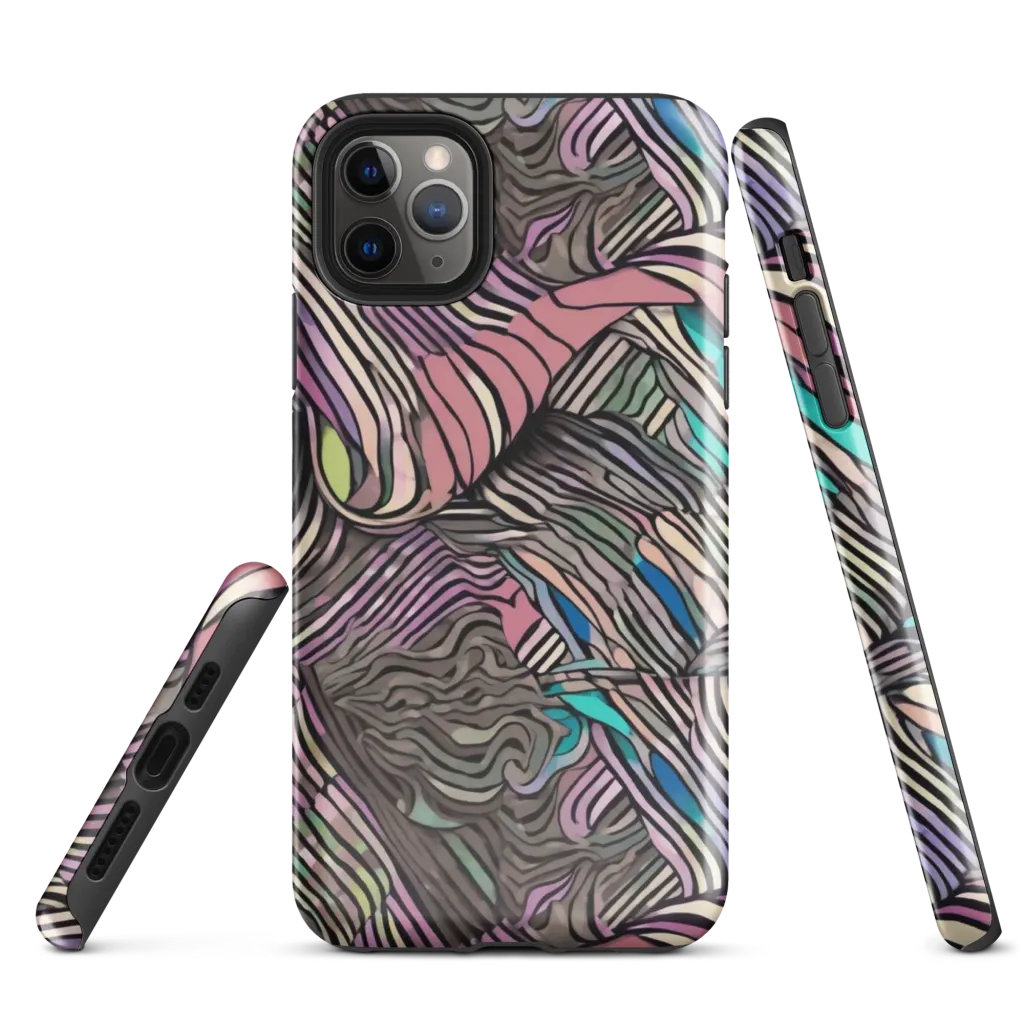 Striated Reverie on Tough Case for iPhone® — Front