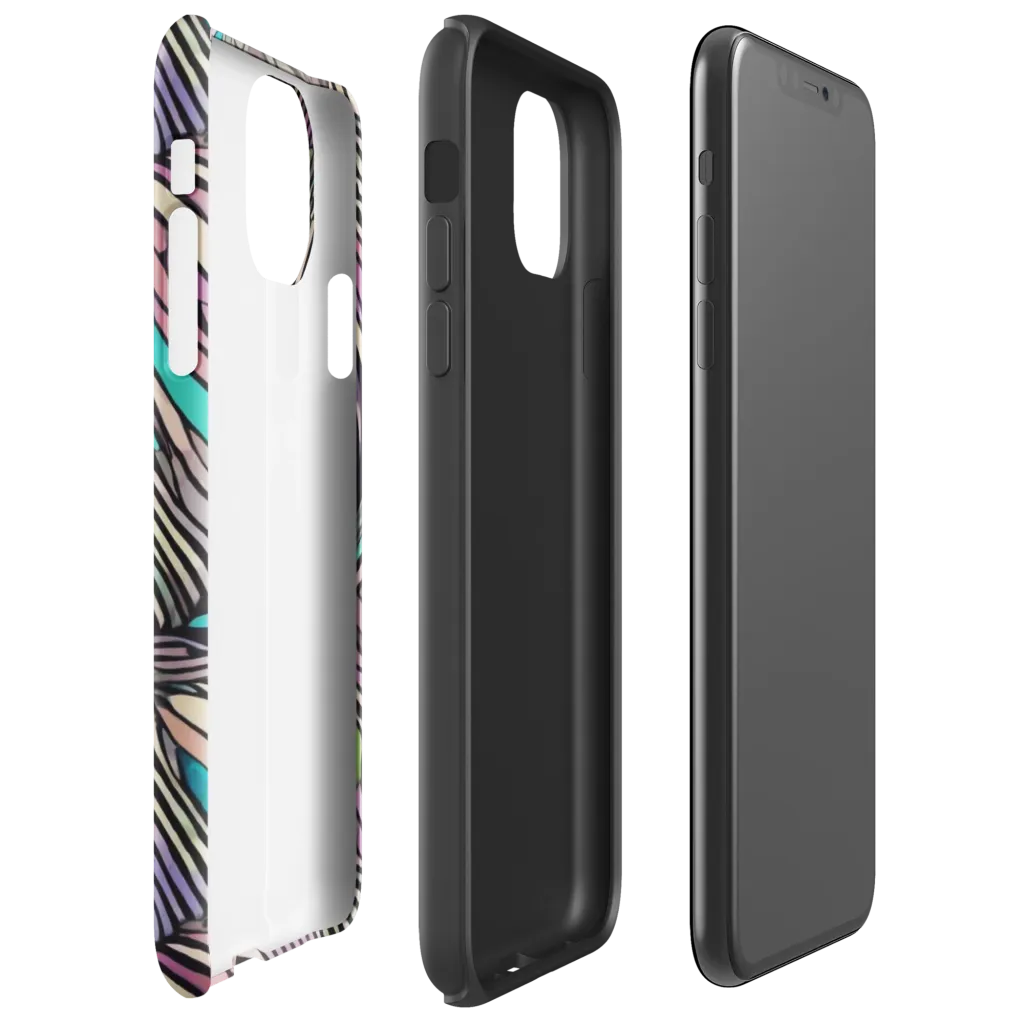 Striated Reverie on Tough Case for iPhone® — Right
