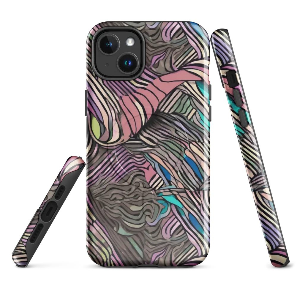 Striated Reverie on MagSafe Tough Case for iPhone® — Front