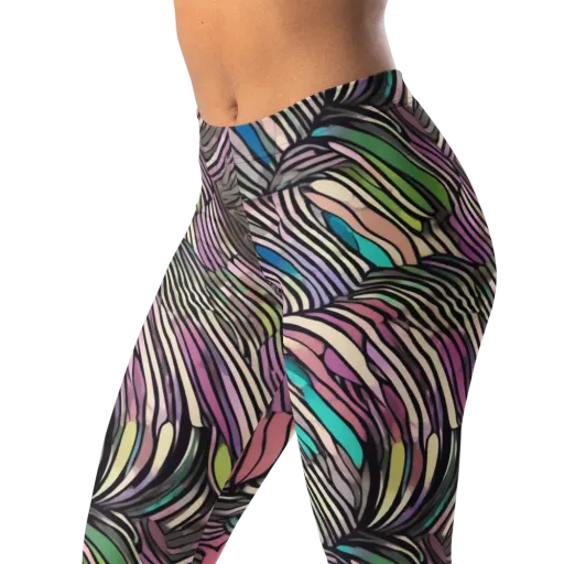 Striated Reverie on a Leggings
