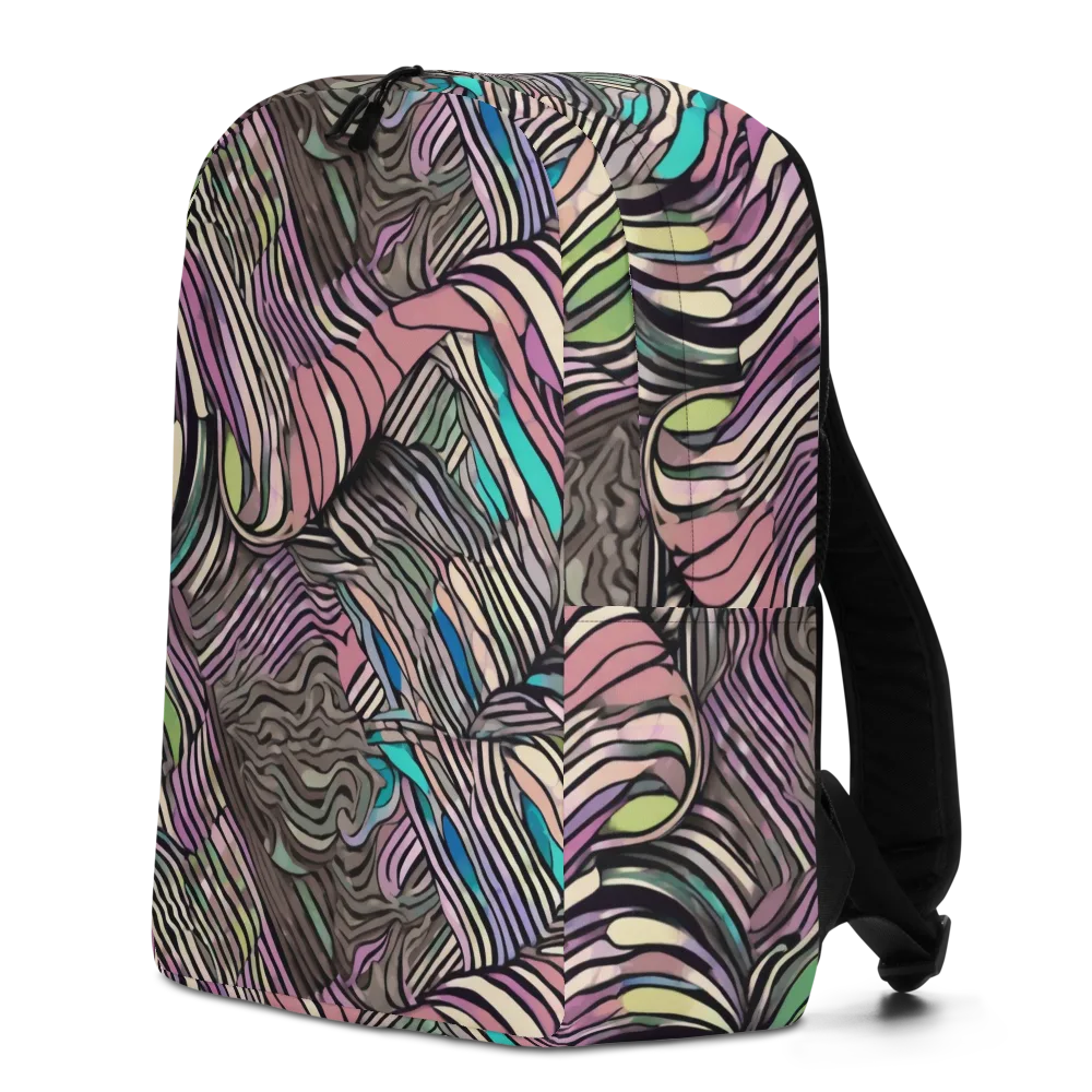 Striated Reverie on Minimalist Backpack — Left