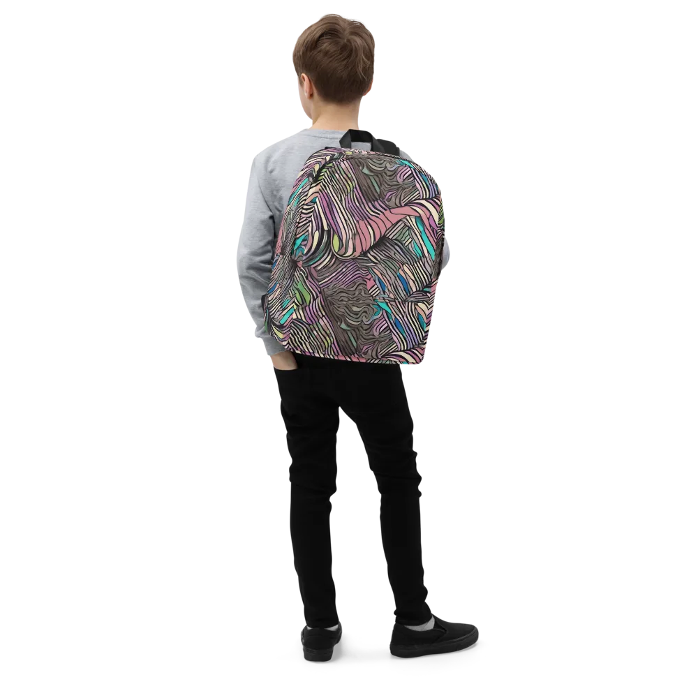 Striated Reverie on Minimalist Backpack — Right Front