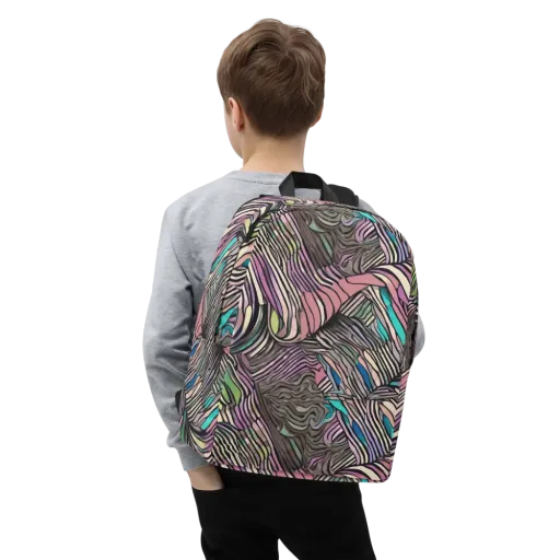 Striated Reverie on Minimalist Backpack