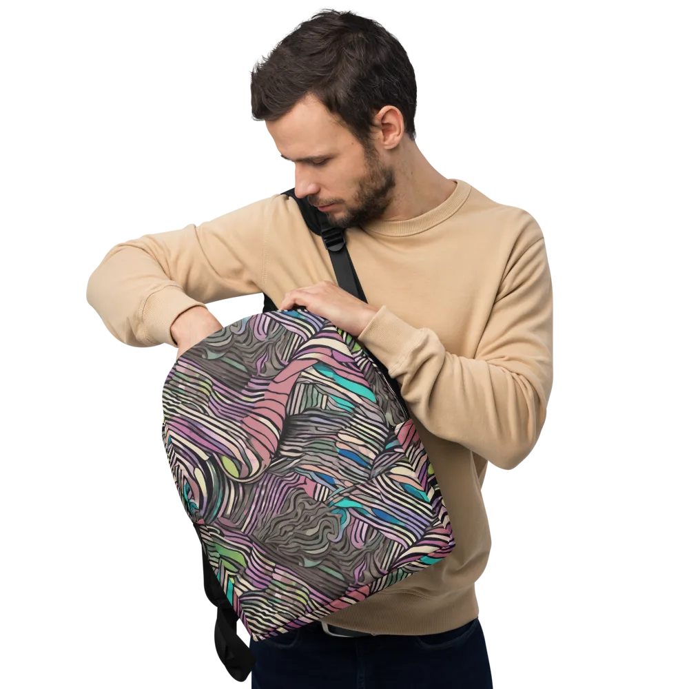 Striated Reverie on Minimalist Backpack — Front