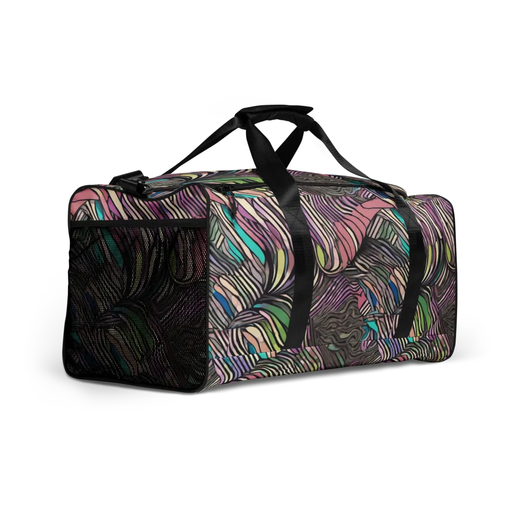 Striated Reverie on Duffle Bag — Right Front