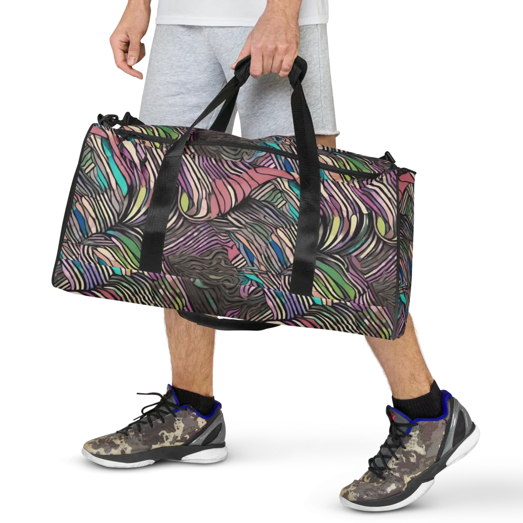 Striated Reverie on Duffle Bag — Front
